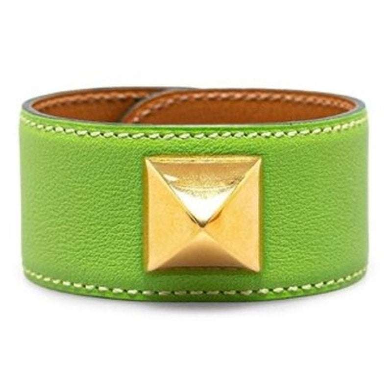 Hermes Green Medor Wrap Bracelet