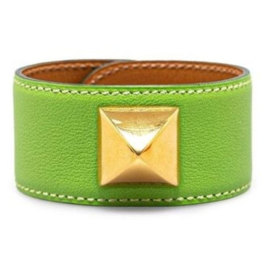 Hermes Green Medor Wrap Bracelet
