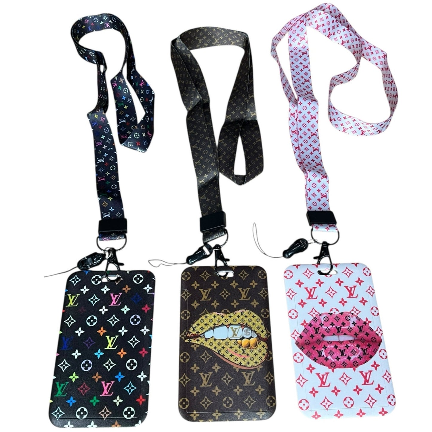 Luxury Lanyards with ID badge holders (CHOOSE ONE COLOR)