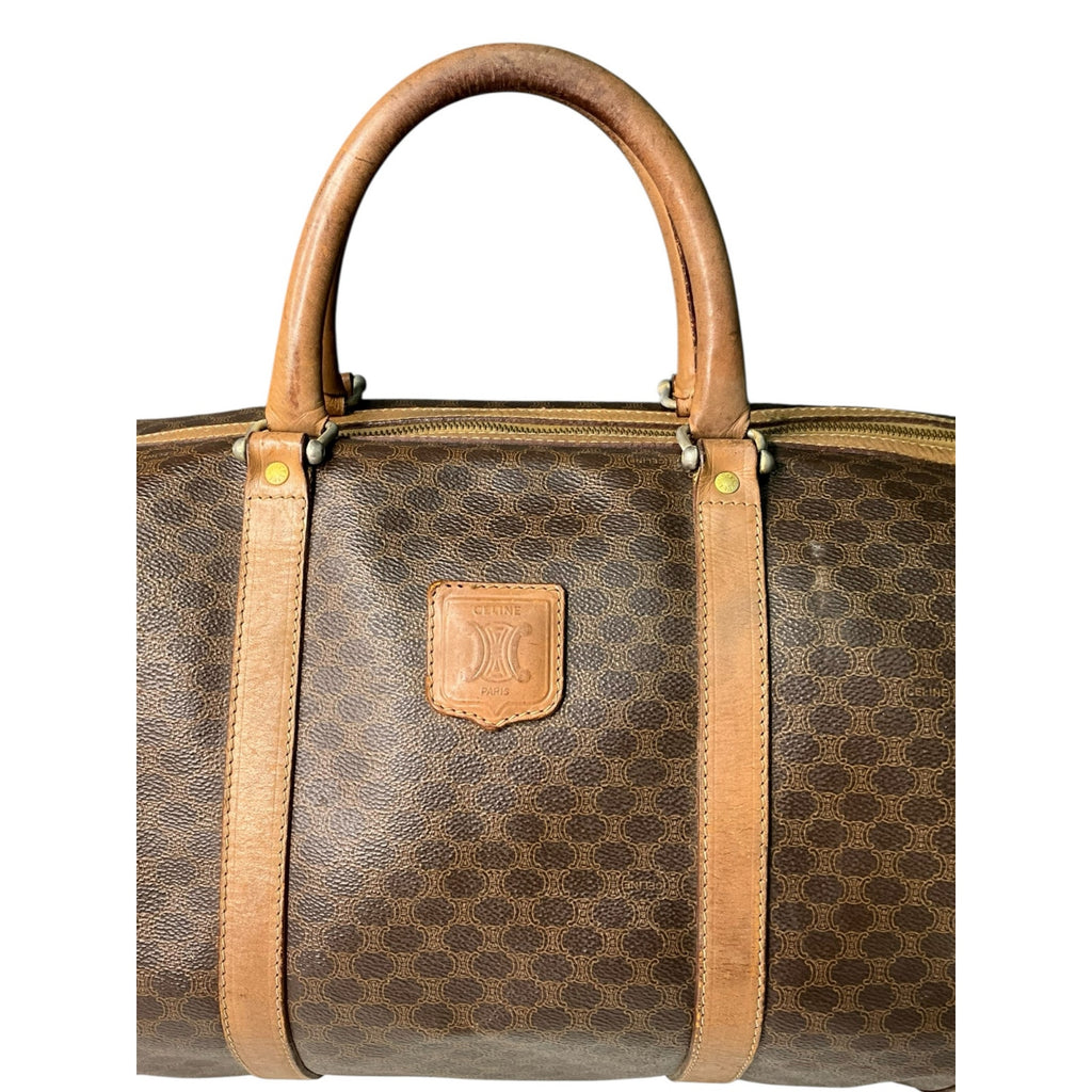 Authentic Celine Macadam Boston Bag