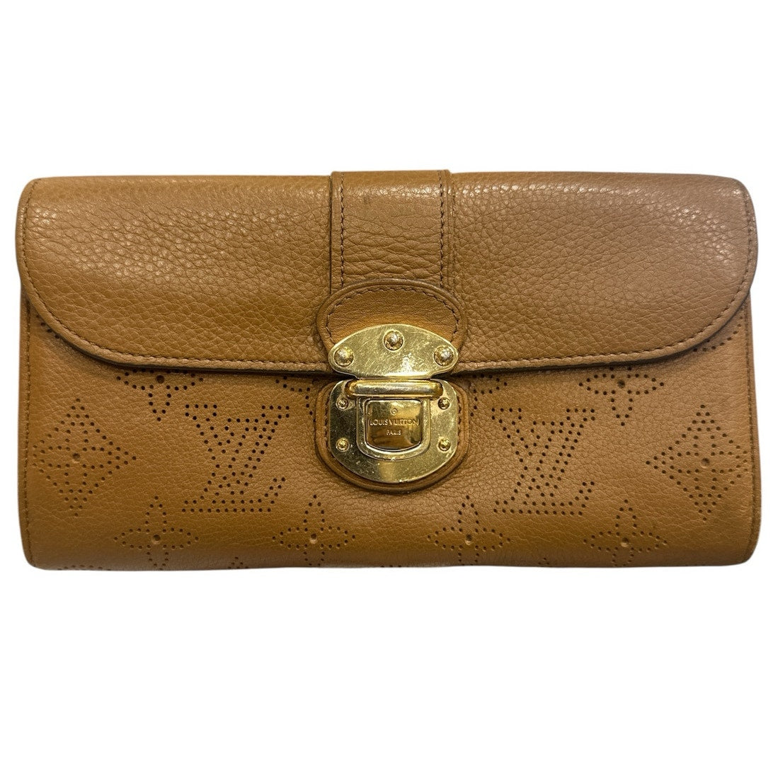 Authentic Louis Vuitton Mahina Leather Long Wallet – Caramel Brown