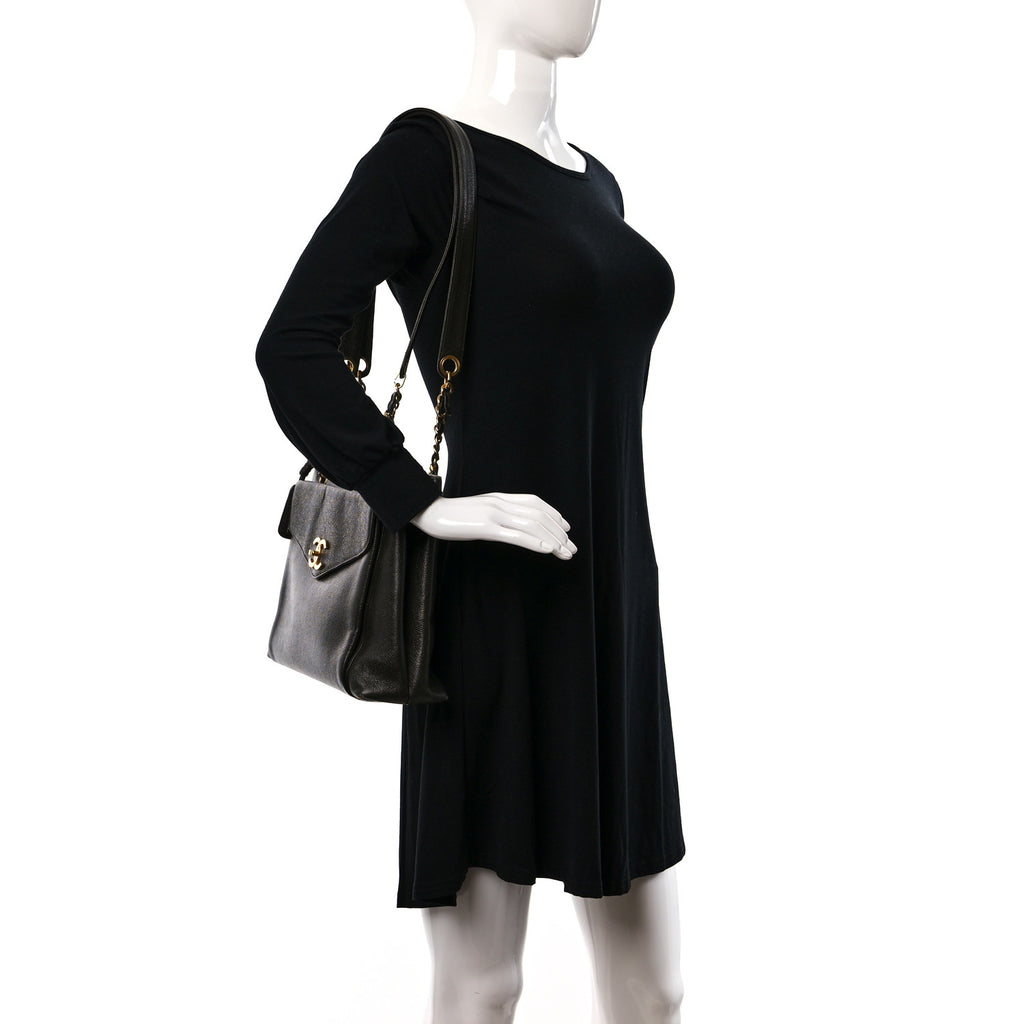 Chanel  Caviar CC Shopper Tote - Clairely Amazing