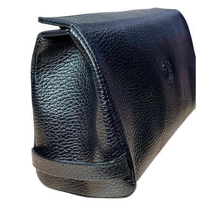 Versace Black Medusa Leather Toiletry Bag