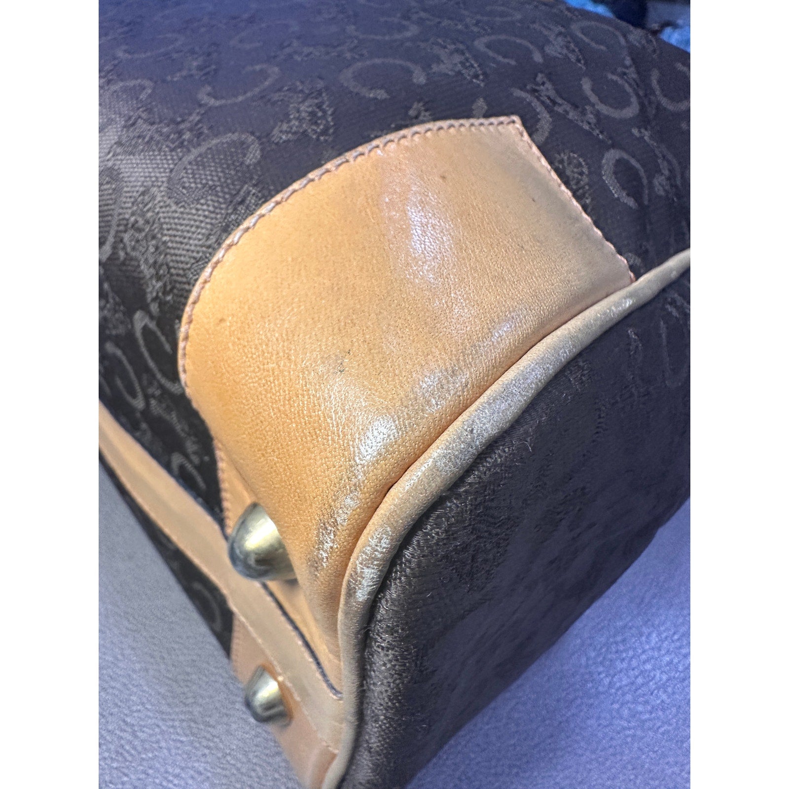 Authentic Celine Boston Bag - Brown