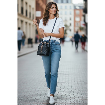 Chanel Makeup Line Bucket Quilted Mini Bucket Bag