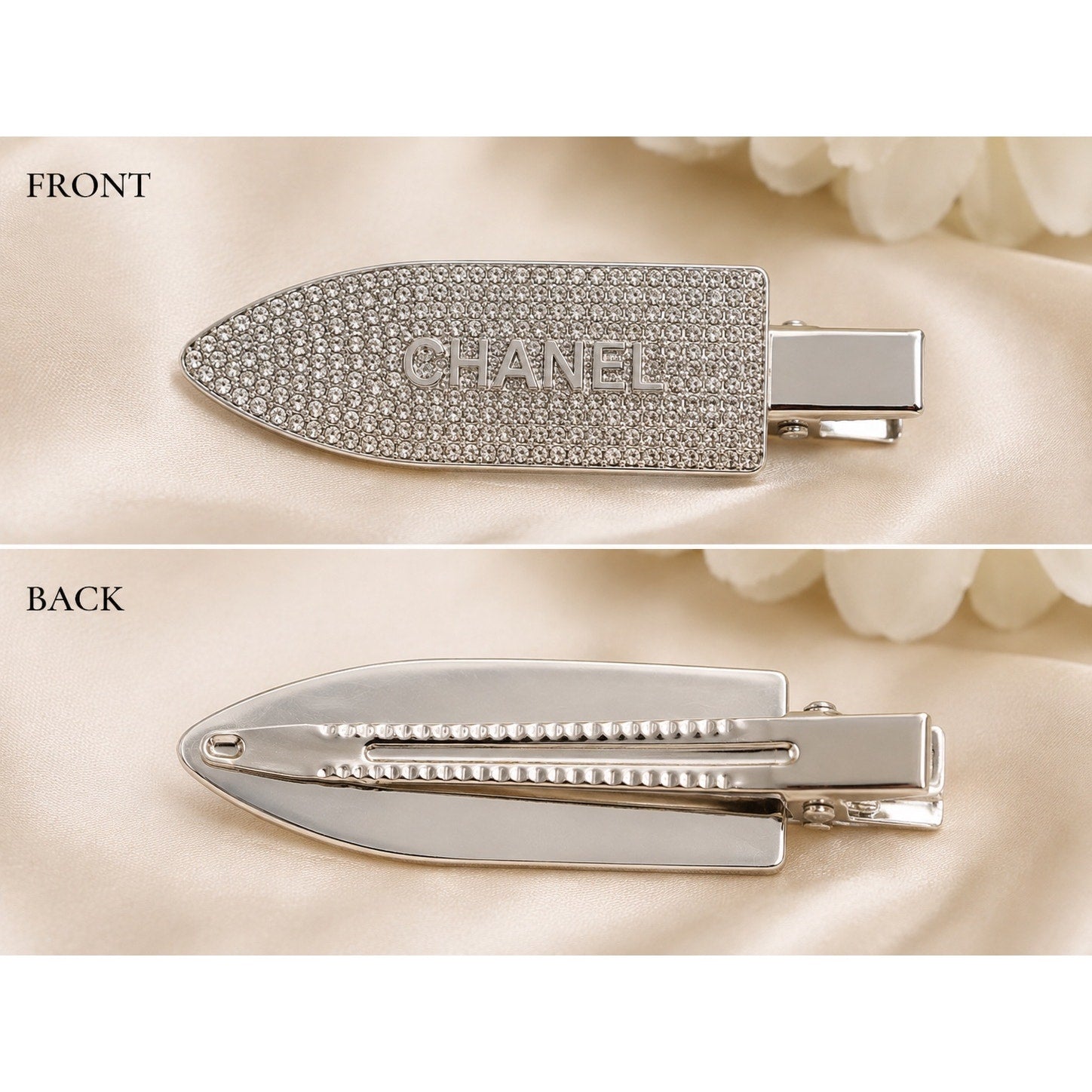 Chanel Beauté GWP Rhinestone Hair Clip Set – Gold or Silver