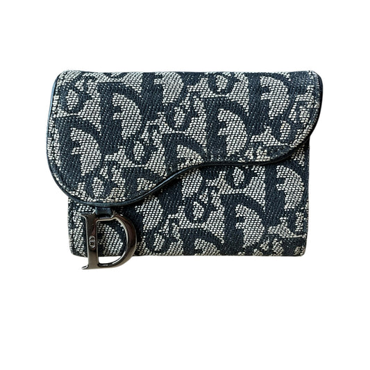 Dior Blue Saddle Wallet