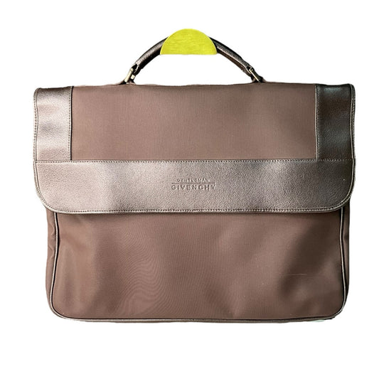 Givenchy Brown Leather Laptop Case