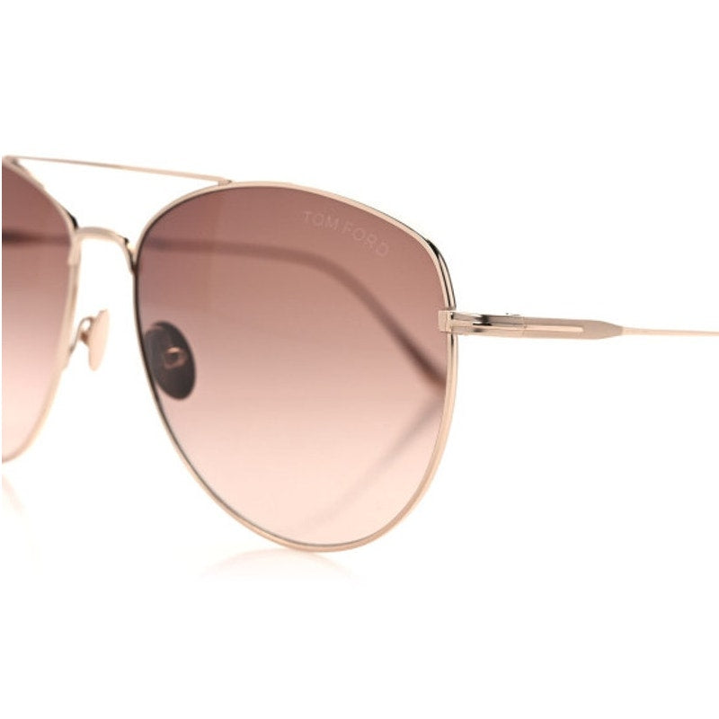 Titanium Milla Aviator Sunglasses TF784 Gold