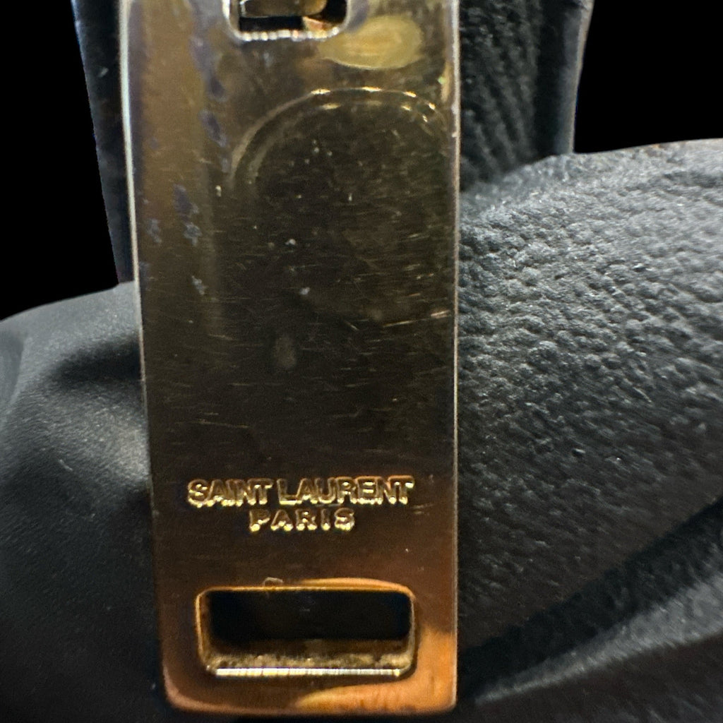 YSL Cassandra Zippy Wallet Black - Clairely Amazing