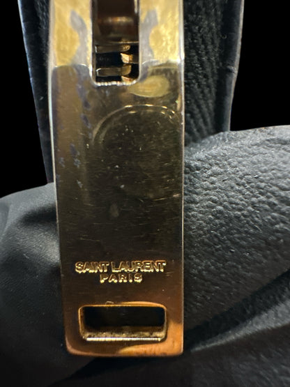 YSL Cassandra Zippy Wallet Black - Clairely Amazing