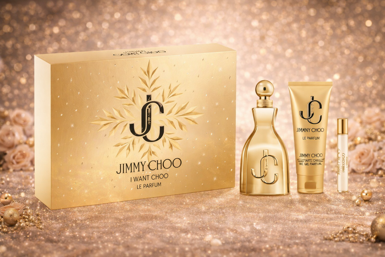 ✔️Jimmy Choo I Want Choo Le Parfum Gift Set 100 ml - 3.3 fl.oz - Authentic