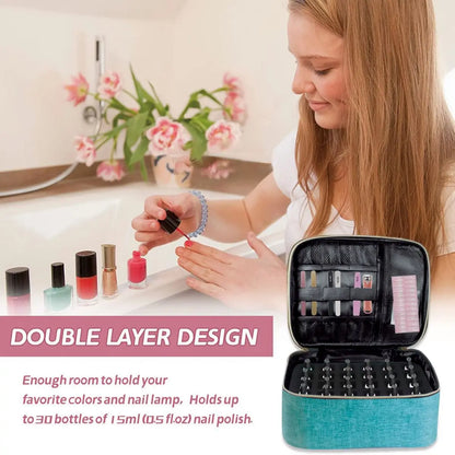 Double Layer Cosmetic Organizer Bag