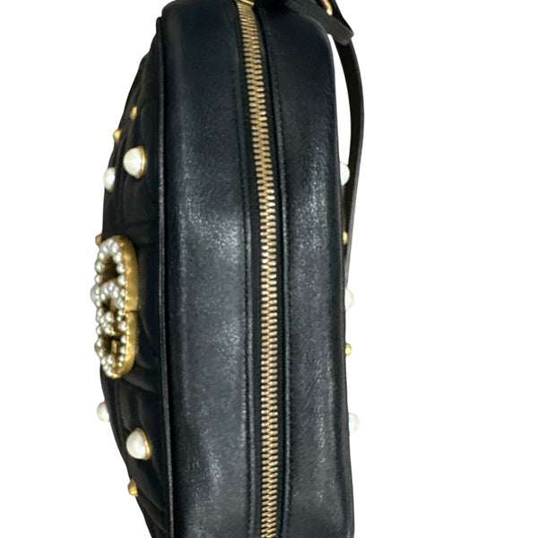 Gucci  Calfskin Matelasse Studded Small Pearly - Clairely Amazing