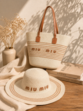 Summer Woven Tote & Sun Hat Set | Resort Collection