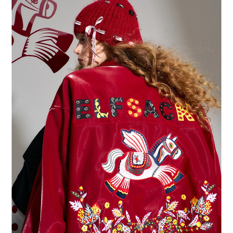 Burgundy Leather Jacket