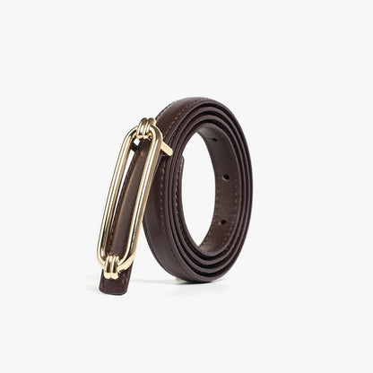 Skinny Leather Belt