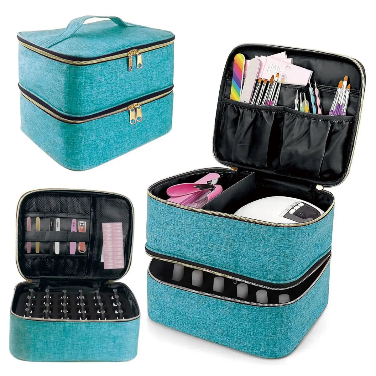 Double Layer Cosmetic Organizer Bag