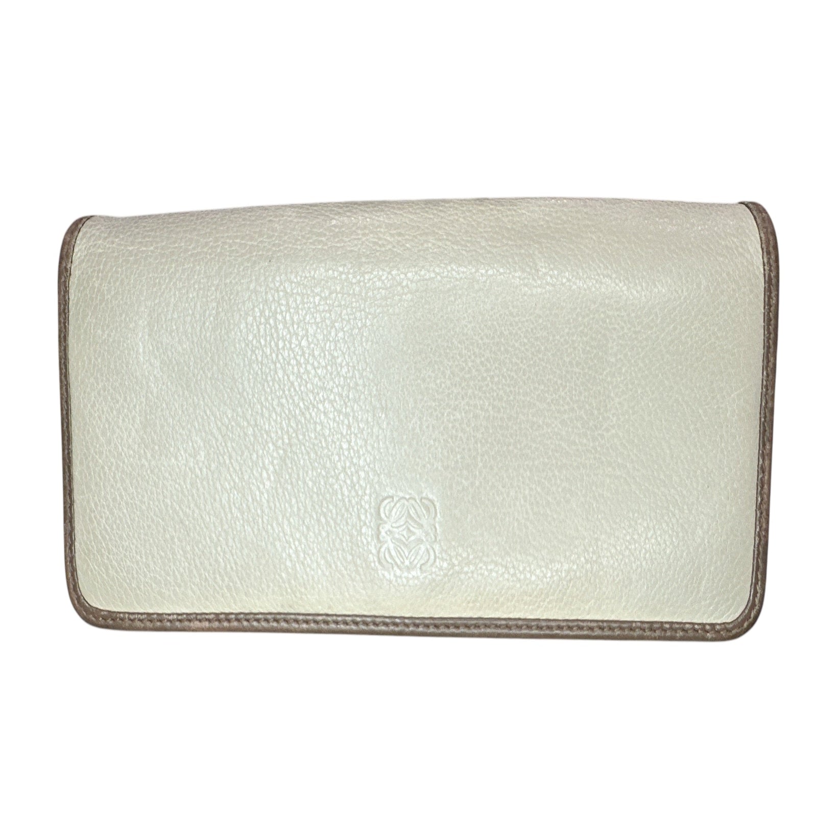 LOEWE Beige/Brown Continental Bi-fold Wallet - Clairely Amazing