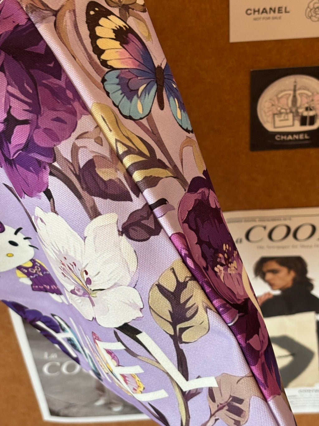 Lavender Butterfly & Hello Kitty Canvas Tote – GWP
