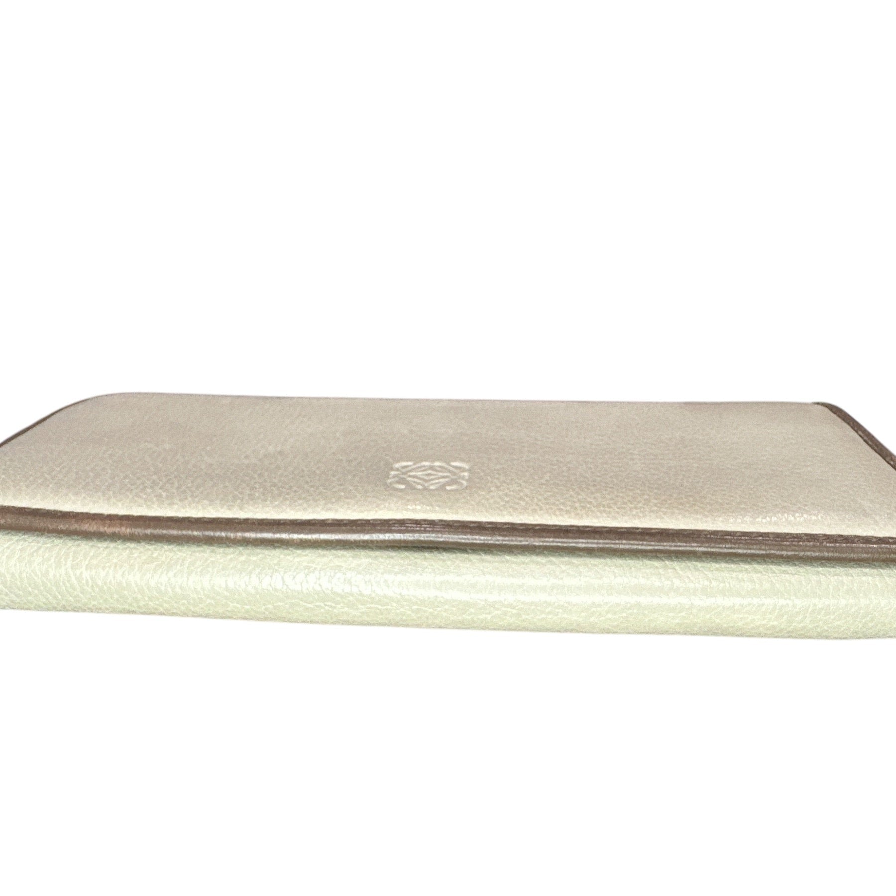 LOEWE Beige/Brown Continental Bi-fold Wallet - Clairely Amazing
