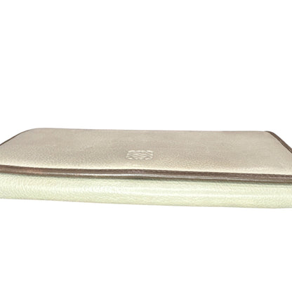LOEWE Beige/Brown Continental Bi-fold Wallet - Clairely Amazing