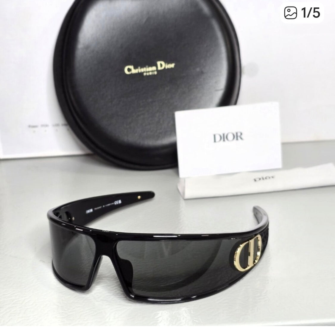 Dior Headband Sunglasses – Black & Gold (GWP Exclusive)