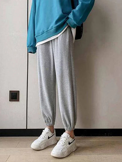 Fleece harem joggers