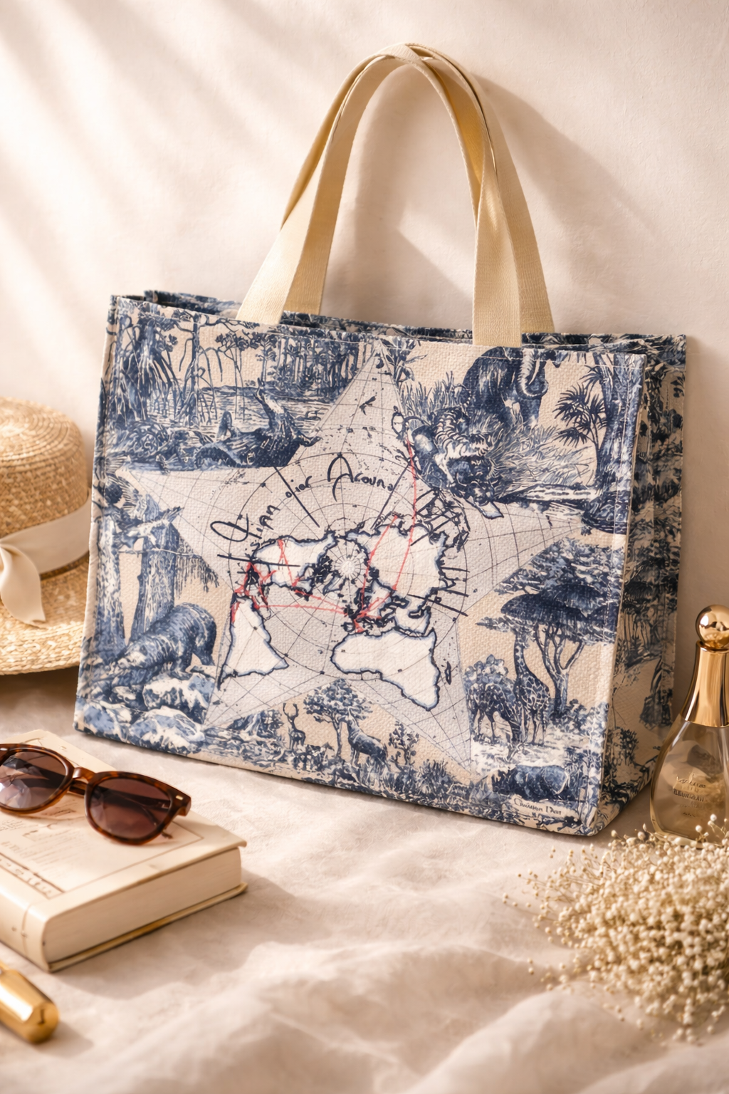 Around The World Canvas Tote Bag