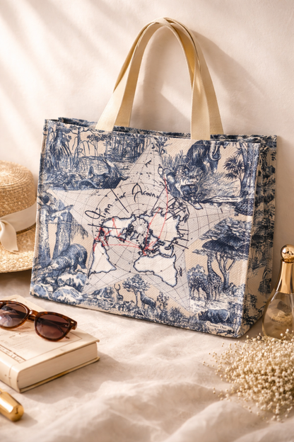 Around The World Canvas Tote Bag