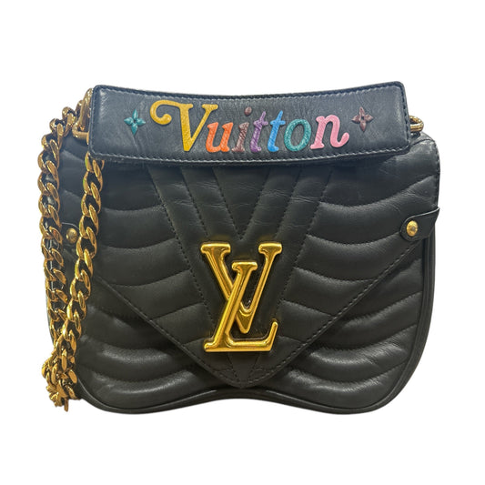 LOUIS VUITTON 
Calfskin New Wave Chain MM Black - Clairely Amazing