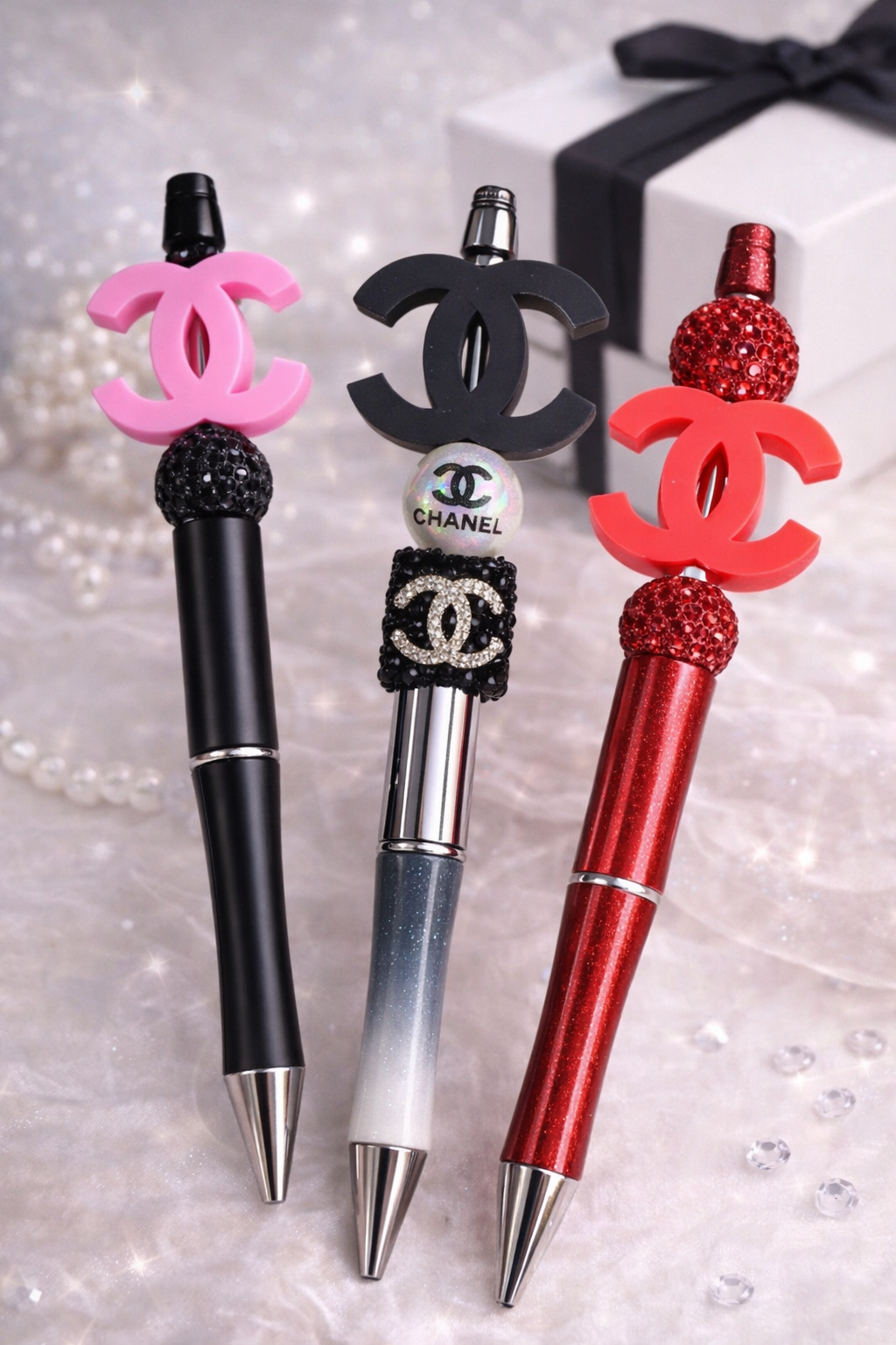 Luxury-Inspired Beaded Pens (choose one style)