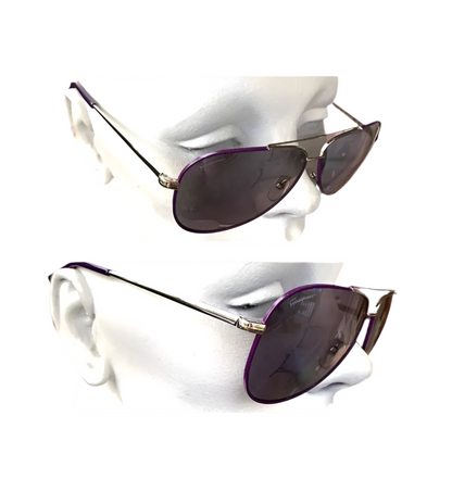 Salvatore Ferragamo Purple Aviator Sunglasses - Clairely Amazing