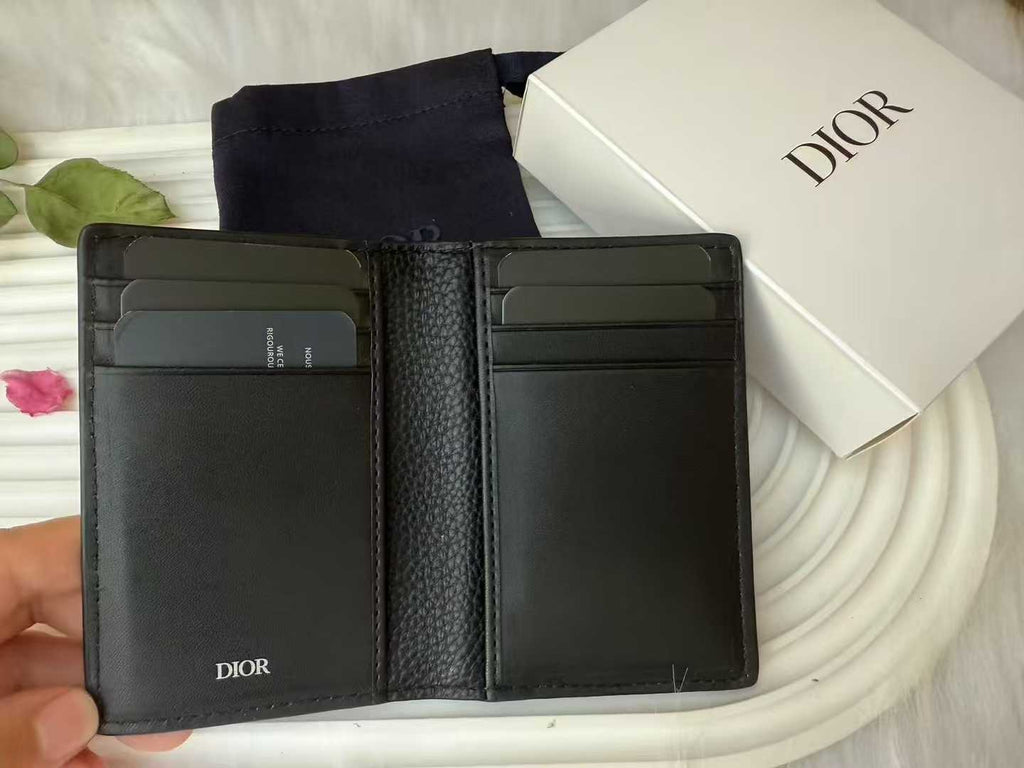 CD Parfums Black Bi-Fold Cardholder/ Wallet