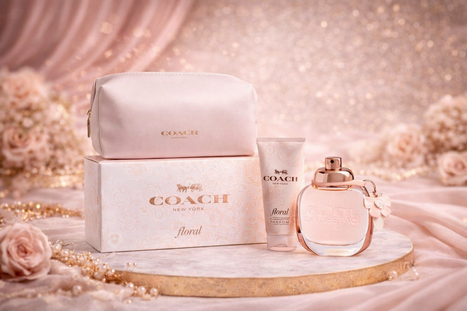 ✔️Coach Floral Eau de Parfum Gift Set 90 ml - 3 fl.oz Authentic