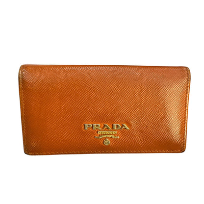 Prada Saffiano leather bifold card case - Clairely Amazing