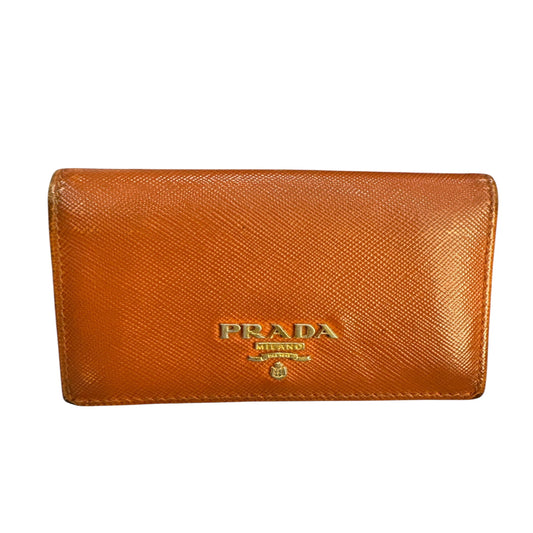 Prada Saffiano leather bifold card case - Clairely Amazing
