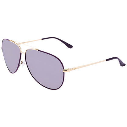 Salvatore Ferragamo Purple Aviator Sunglasses - Clairely Amazing