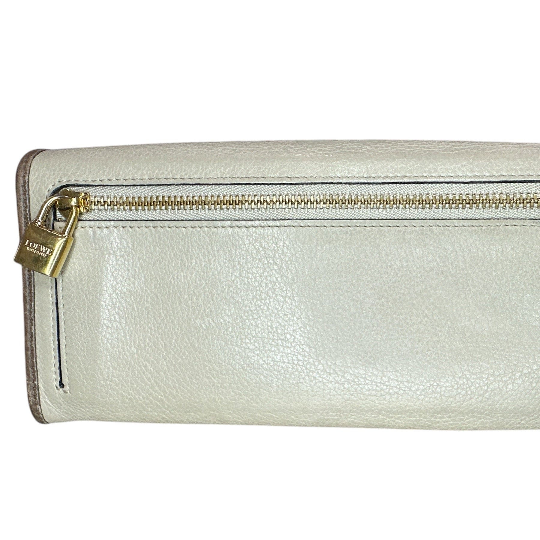 LOEWE Beige/Brown Continental Bi-fold Wallet - Clairely Amazing