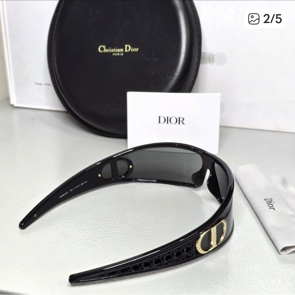 Dior Headband Sunglasses – Black & Gold (GWP Exclusive)