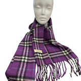 Burberry Merino Angora Rabbit (Rare) Purple Scarf - Clairely Amazing