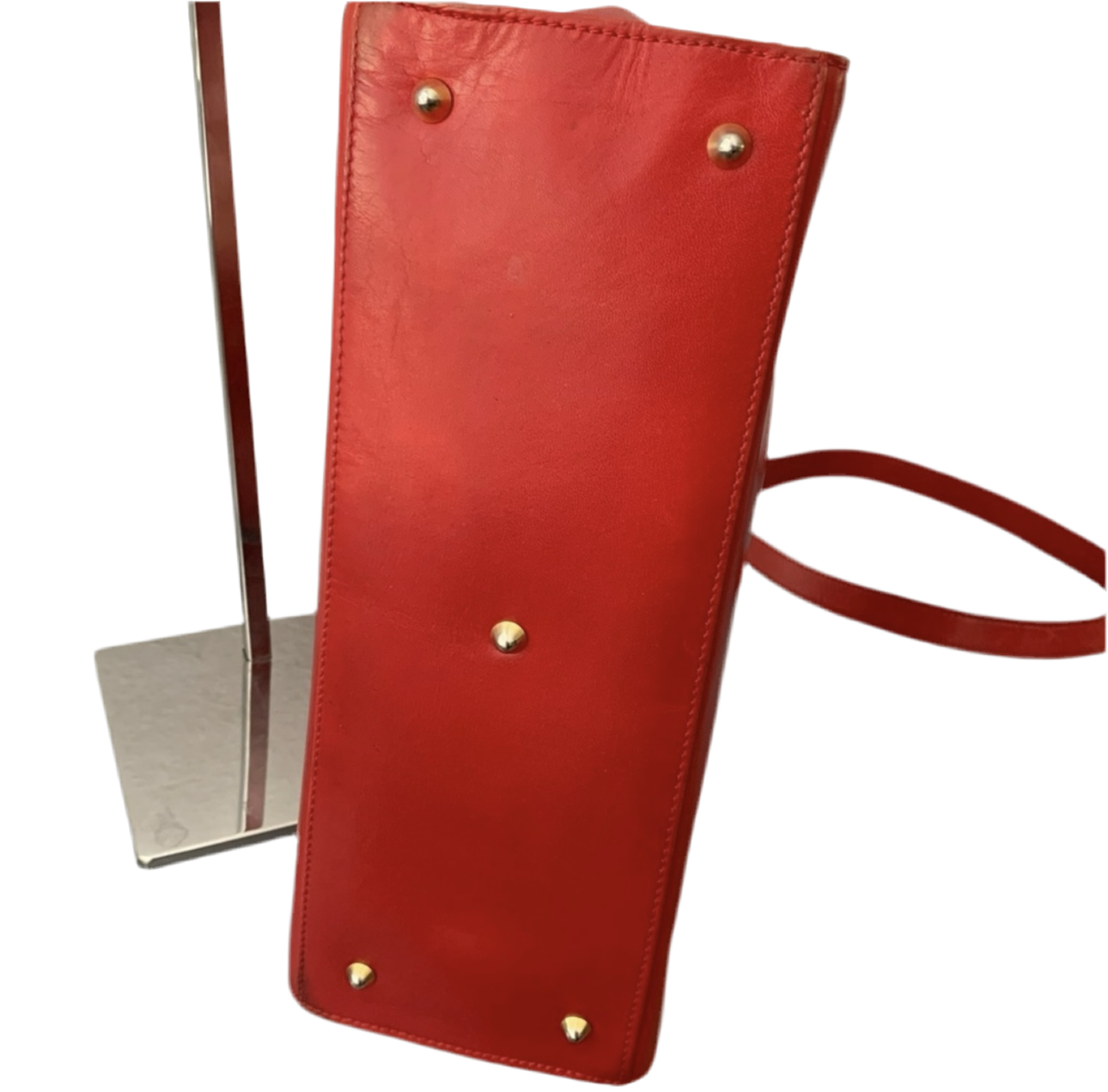 GUCCI Lady Lock Red Leather Vintage Handbag - Clairely Amazing