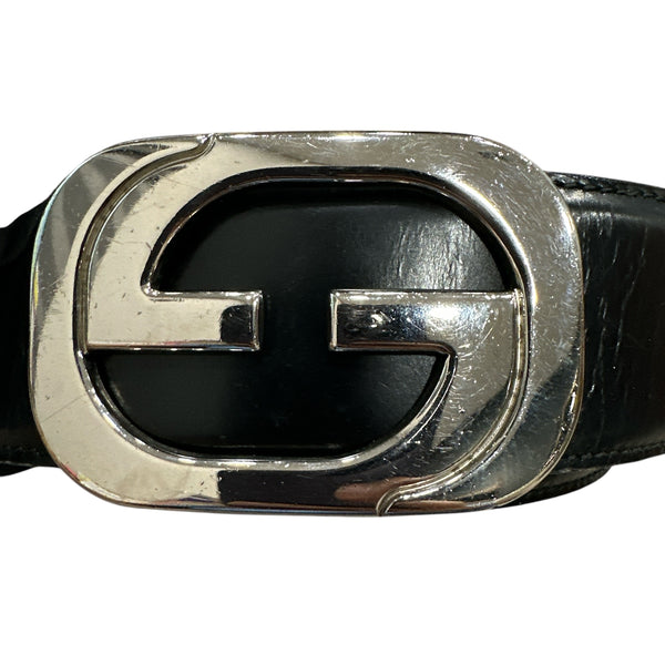 Gucci GG interlocking Silver Buckle Belt - Clairely Amazing