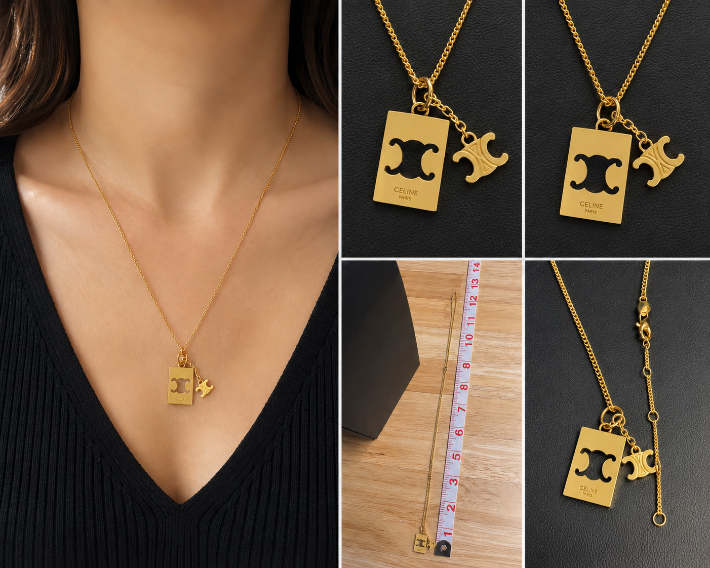 Fashion Gold Charm Pendant Necklace