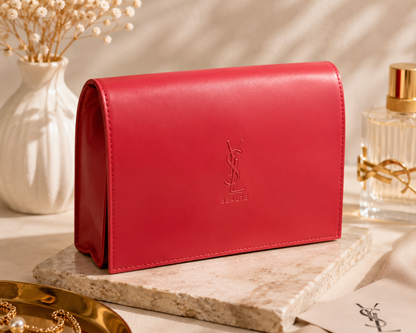 YSL Beauté Red Cosmetic Clutch Pouch GWP