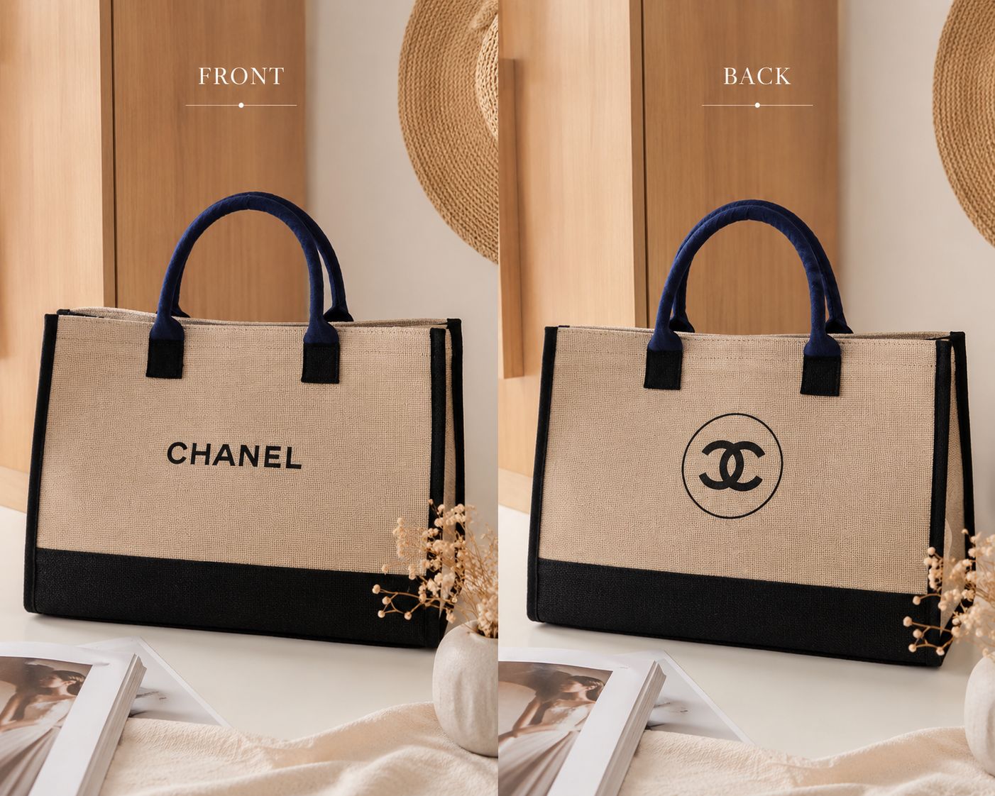 PREORDER DEPOSIT PAYMENT ONLY- GWP Luxury Beach Burlap Beach Tote