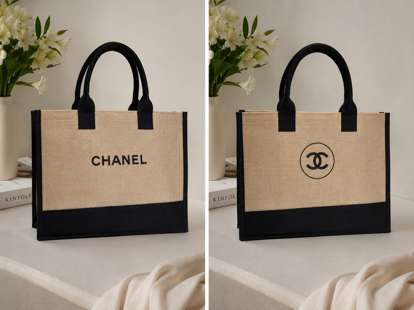 PREORDER DEPOSIT PAYMENT ONLY- GWP Luxury Beach Burlap Beach Tote
