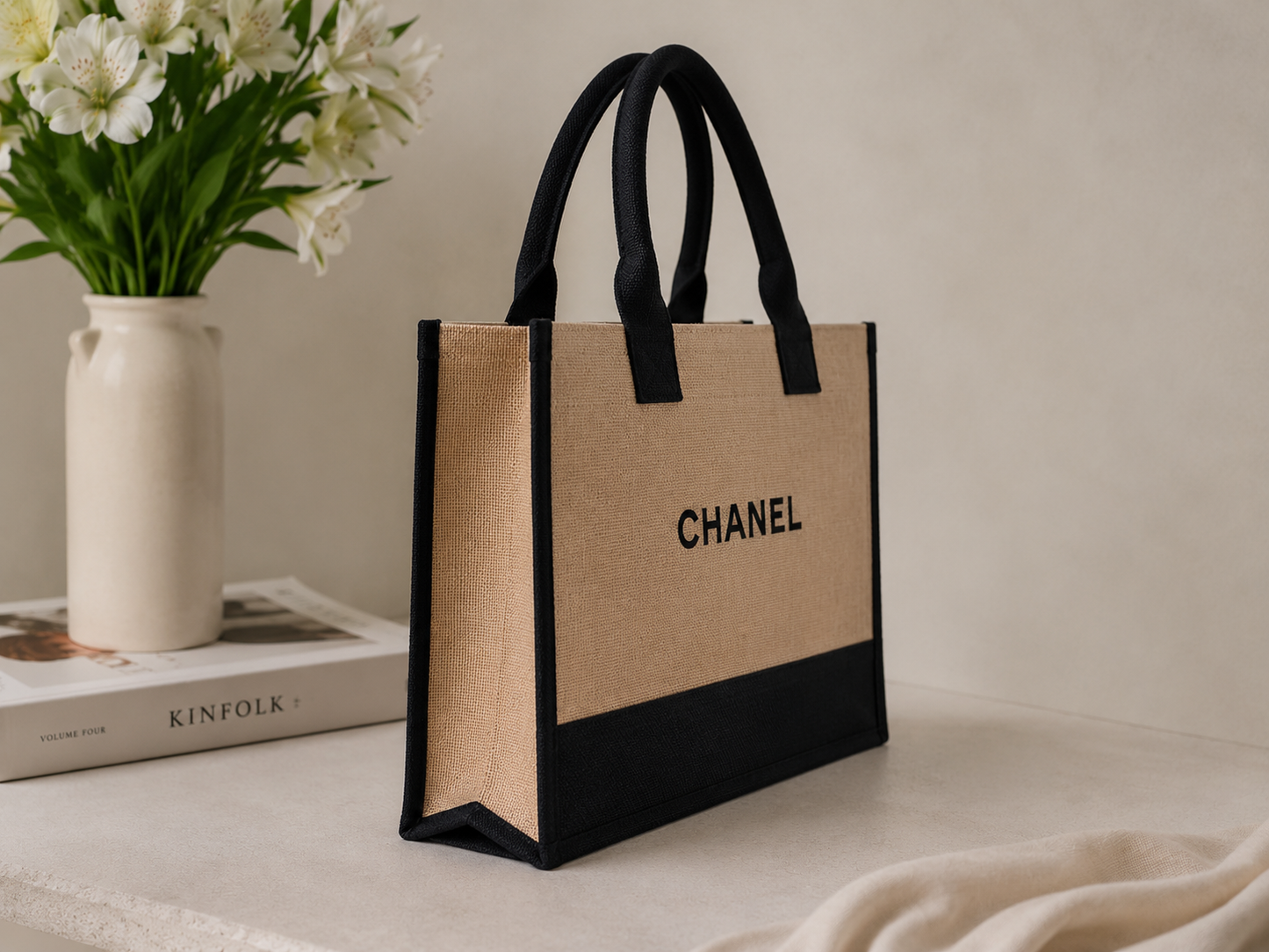 PREORDER DEPOSIT PAYMENT ONLY- GWP Luxury Beach Burlap Beach Tote