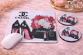 Shoes and Perfume Mouse Pad and Coasters