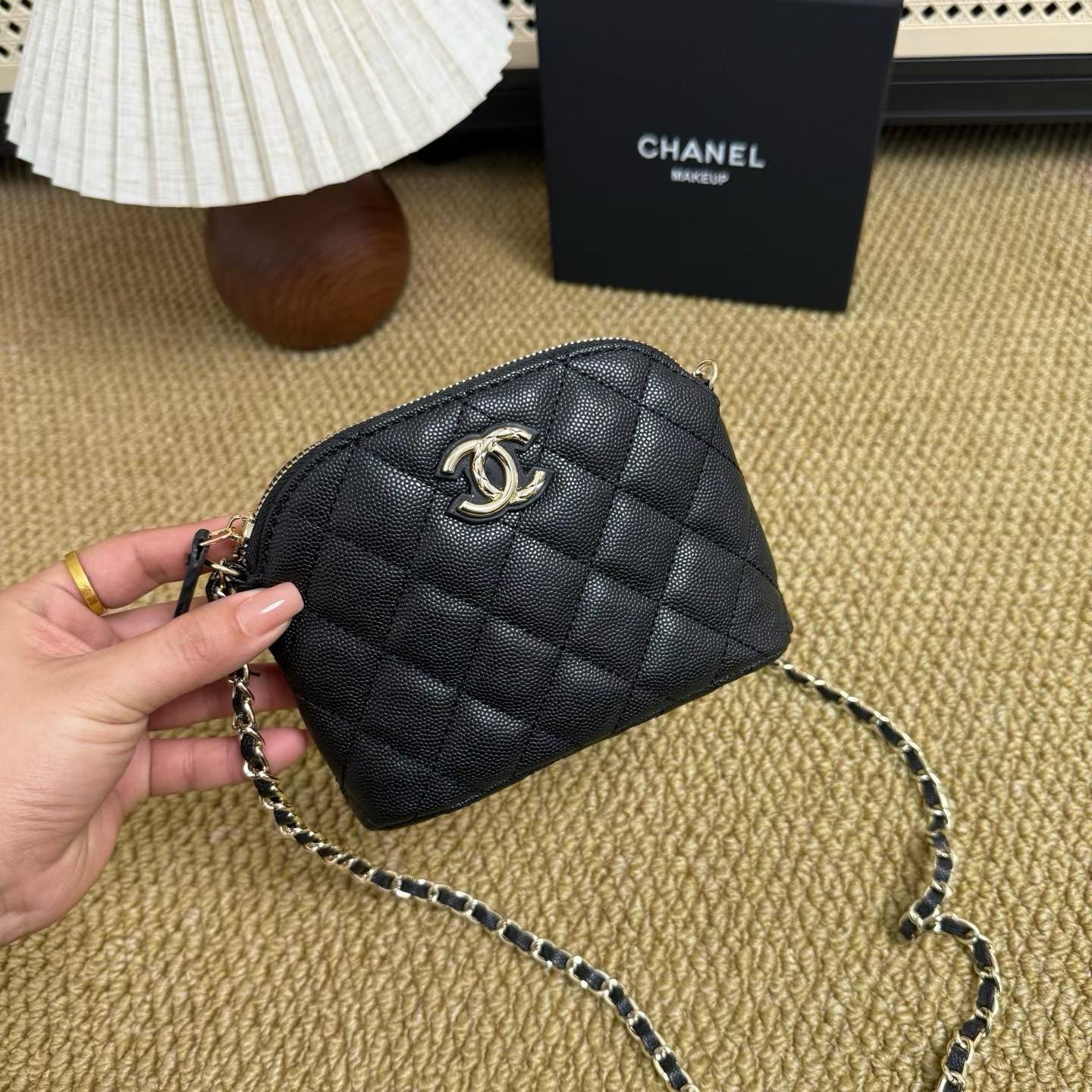 PREORDER DEPOSIT ONLY -CHANEL GWP Caviar Style Shell Crossbody Bag